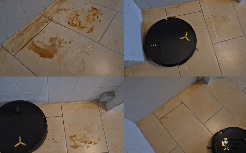 Der ECOVACS DEEBOT X9 PRO OMNI wischt den Boden.